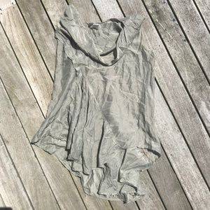 Left of Center Army Green Tank Blouse